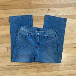 J Crew Women’s Classic Wide Leg Denim Jeans Plus Size 34